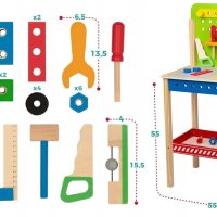 Детска дървена работилница Mini Matters, снимка 3 - Други - 43400275