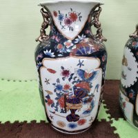 	 Комплект от 2бр. азиатски порцеланови вази, снимка 2 - Вази - 32433123