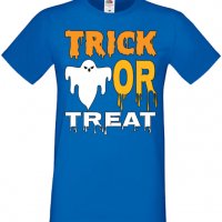 Мъжка тениска Trick Or Treat 2,Halloween,Хелоуин,Празник,Забавление,Изненада,Обичаи,, снимка 4 - Тениски - 38132066