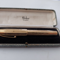 RRR-Златна 14к писалка PARKER(Паркер)солидно злато 14 к, снимка 9 - Антикварни и старинни предмети - 36517127