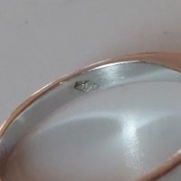 Дамски златен 18к пръстен с брилянт 0.20 карата/злато 750/, снимка 5 - Пръстени - 38518932