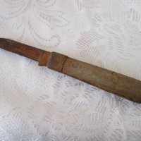 Стар ръждясъл нож с дървена дръжка, сгъваем, снимка 11 - Ножове - 40211673