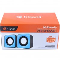 Нови тонколони Kisonli V400, 3W, USB порт - аудио колони, снимка 1 - Тонколони - 29062336