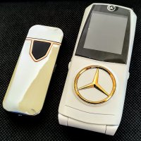 Телефон Mercedes, Луксозен метален, телефон с капаче, Мерцедес, Тип Nokia, GSM, мобилен телефон, снимка 1 - Други - 39380963