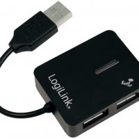 LogiLink USB 2.0 4-Port Hub, снимка 1 - Друга електроника - 33218651