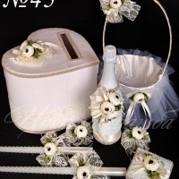 Сватбени аксесоари- Сватбени комплекти, сватбен комплект, сватбени бутониери, ритуални свещи и др., снимка 7 - Кетъринг - 19723317