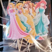 Топер Принцесите на Дисни клечка/ украса за мъфини,хапки,торта, снимка 2 - Други - 32263807