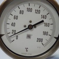 индустриален термометър NUOVA FIMA Ø110mm G 1/2 KL 1 0/+80/+200°C, L130-280mm, снимка 3 - Резервни части за машини - 35490870