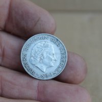 Монета 1 Гулден Холандия 1955г, снимка 3 - Нумизматика и бонистика - 37381495