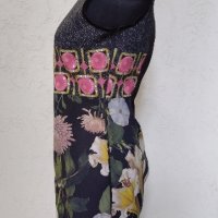 Италианска рокля с флорални мотиви / цветя, снимка 2 - Рокли - 42957500