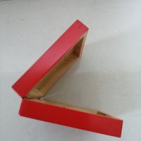 Дървена кутия 13 х 13 h 4 см. , снимка 3 - Други стоки за дома - 37429561