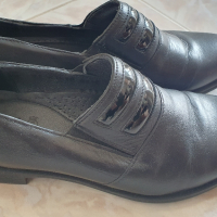 Черни обувки от естествена кожа N°37, снимка 1 - Дамски ежедневни обувки - 44892719