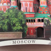 Автентичен дървен 3D магнит от Москва, Русия-серия-, снимка 5 - Антикварни и старинни предмети - 39248107