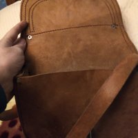 Винтидж чанта естествена кожа ,ръчна изработка , снимка 6 - Чанти - 40027549