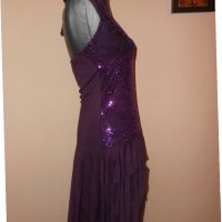 Елегантна рокля в лилаво , снимка 6 - Рокли - 27747913