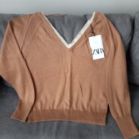 Дамски пуловер на Зара, снимка 1 - Блузи с дълъг ръкав и пуловери - 40789145