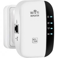 Усилвател за безжичен интернет, WiFi Repeater, 300Mbps, Бял, снимка 6 - Мрежови адаптери - 39298991