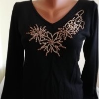 Дамска блуза - М/Л, снимка 1 - Блузи с дълъг ръкав и пуловери - 11751209