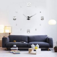 4205 Стенен часовник с 3D цифри , снимка 6 - Стенни часовници - 28498165