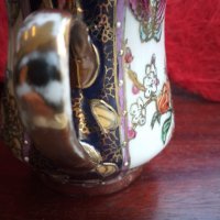 Старинна каничка Satsuma Royal,Japan handmade porcelain, снимка 2 - Антикварни и старинни предмети - 26495223