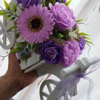 Колела със сапунени цветя , снимка 4 - Подаръци за жени - 40282902