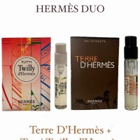 ПРОМО ОФЕРТА за НЕГО и за НЕЯ: Две мостри HERMÈS - дамска и мъжка 2х2мл, снимка 1 - Унисекс парфюми - 43412372