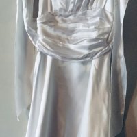 Красива къса бяла (булчинска) рокля от Англия,днес 45 лв, снимка 1 - Сватбени рокли - 26239819