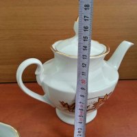 руски  порцелан чайник  захарница латиера , снимка 7 - Антикварни и старинни предмети - 27021724