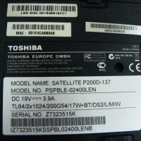 Лаптоп за части Toshiba Satellite P200D, снимка 6 - Части за лаптопи - 40095076