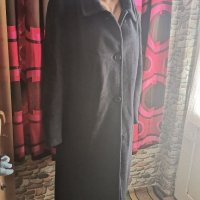 Голямо дамско дълго черно палто , снимка 3 - Палта, манта - 39591958
