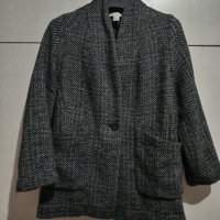 Палтенце сив меланж H&m Л размер, снимка 12 - Палта, манта - 43449514