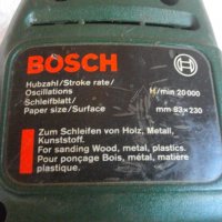ЗА РЕМОНТ-ЗА ЧАСТИ-Bosch PSS230-Швейцарски Виброшлайф-Бош-Правоъгълен-150 Вата-93х230мм, снимка 6 - Други инструменти - 33162145