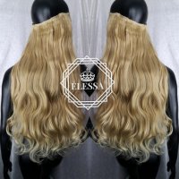 HAIR EXTENSIONS ELESSA - Натурални Екстеншъни Комплект от 200 грама Коса / 65 см Код С231, снимка 3 - Аксесоари за коса - 26308815