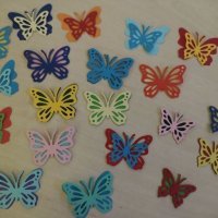 Заготовки от хартия - пеперуди, сърца и други , снимка 7 - Други услуги - 39352746