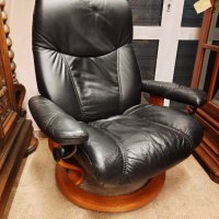 фотьойл, кресло от естествена кожа със зони за релакс , снимка 1 - Дивани и мека мебел - 43489178