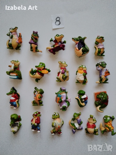 21бр фигури Kinder КРОКОДИЛИ/стари Киндер играчки от шоколадови яйца , снимка 1