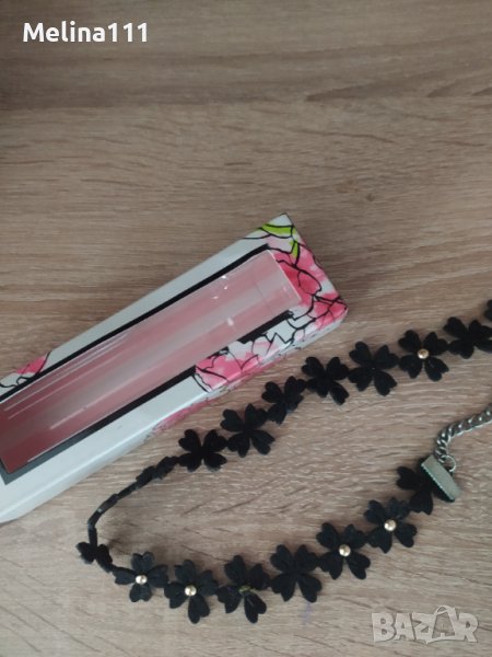 Продава колие тип чокър цветя от кадифе, снимка 1