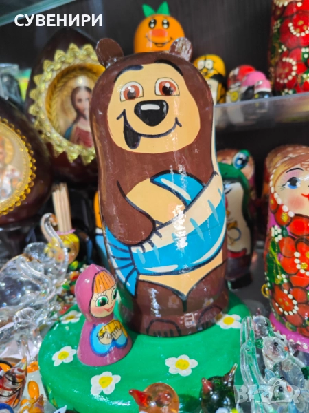 Матрьошка Маша и мечока, снимка 1