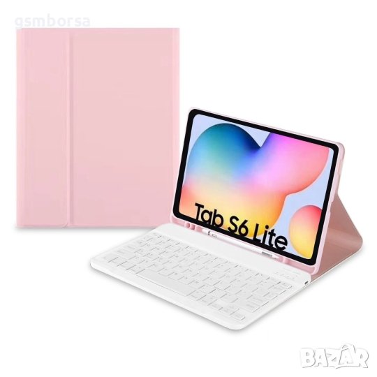 Калъф за Таблет Tech-Protect SC Pen Slot + Keyboard За Samsung Galaxy S6 Lite 10.4" 2020 / 2022 Pink, снимка 1