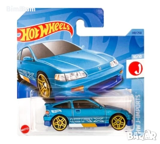 Оригинална метална количка Hot Wheels '88 Honda CR-X, снимка 1