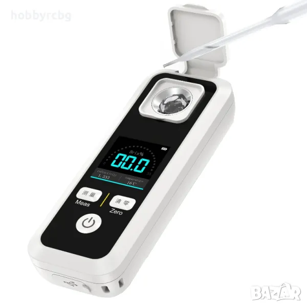 JBM-10, Дигитален рефрактометър за захар, Brix 0-32%, точност 0,2%, снимка 1
