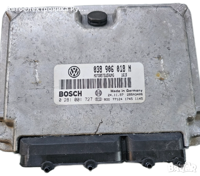 компютър VW VOLKSWAGEN PASSAT 1.9 TDI 038 906 018 N, 038906018N, BOSCH, 0281001727, 26SA3667 , снимка 1