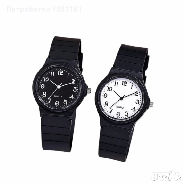 Кварцов дамски часовник със силиконова каишка – Ежедневен стил и практичност, снимка 1