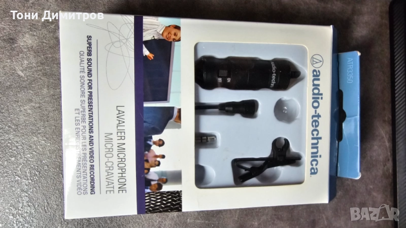Кондензаторен микрофон брошка audio-technica atr3350, снимка 1