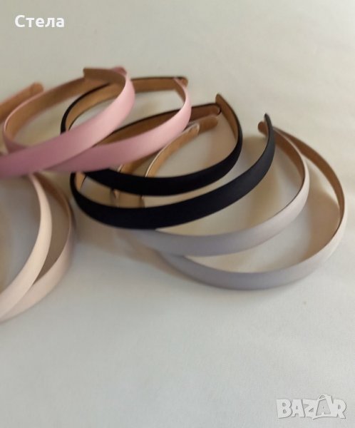 Диадеми за коса, аксесоари за глава, декорация, сатен, плат, метал, снимка 1