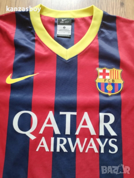 Nike Barcelona Mens SS Home Shirt - страхотна футболна тениска КАТО НОВА, снимка 1
