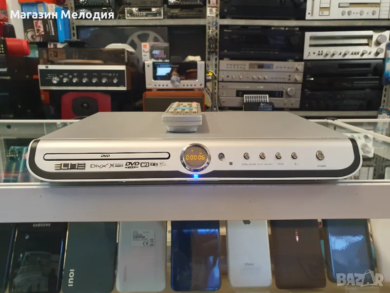 ДВД ELITE PV-374X / DVD Player ELITE PV-374X Има дистанционно, не е оригинално, но изпълнява повечет, снимка 1
