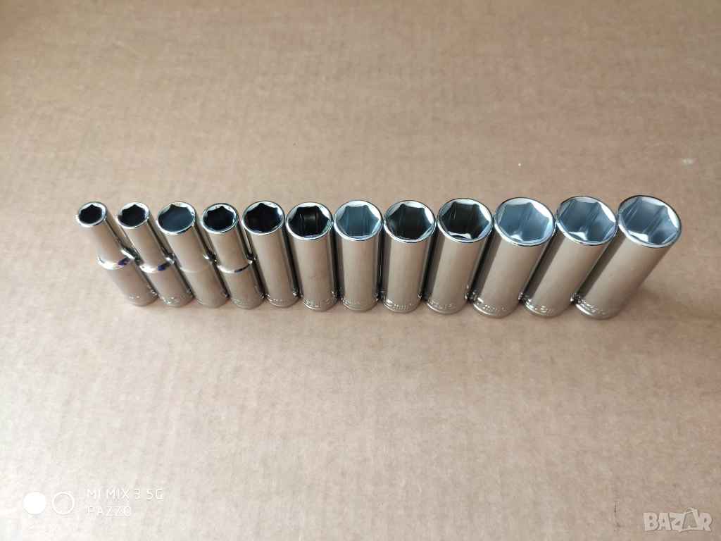 Halfords Advanced 3/8 12броя удължени вложки.KRAFTSMAN специален инструмент c 6 вложки , снимка 1