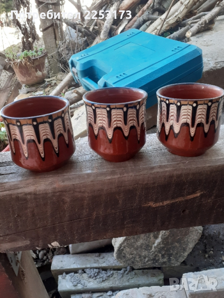 Бг керамични чаши лот 6бр., снимка 1