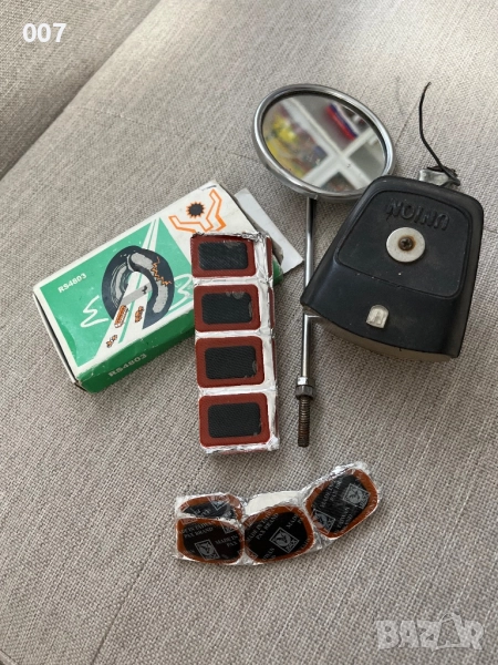 Ретро Огледало, Фар и кит за ремонт на гуми, снимка 1